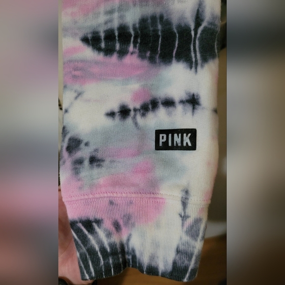 Victoria's Secret PINK Oversized Tie Dye Crewneck Sweatshirt Size Medium - Picture 4 of 4
